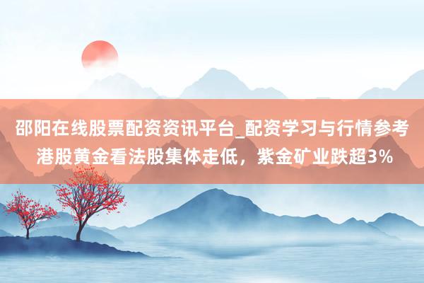 邵阳在线股票配资资讯平台_配资学习与行情参考 港股黄金看法股集体走低，紫金矿业跌超3%