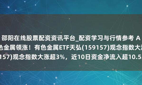 邵阳在线股票配资资讯平台_配资学习与行情参考 A股马年首个走动日有色金属领涨！有色金属ETF天弘(159157)观念指数大涨超3%，近10日资金净流入超10.52亿元
